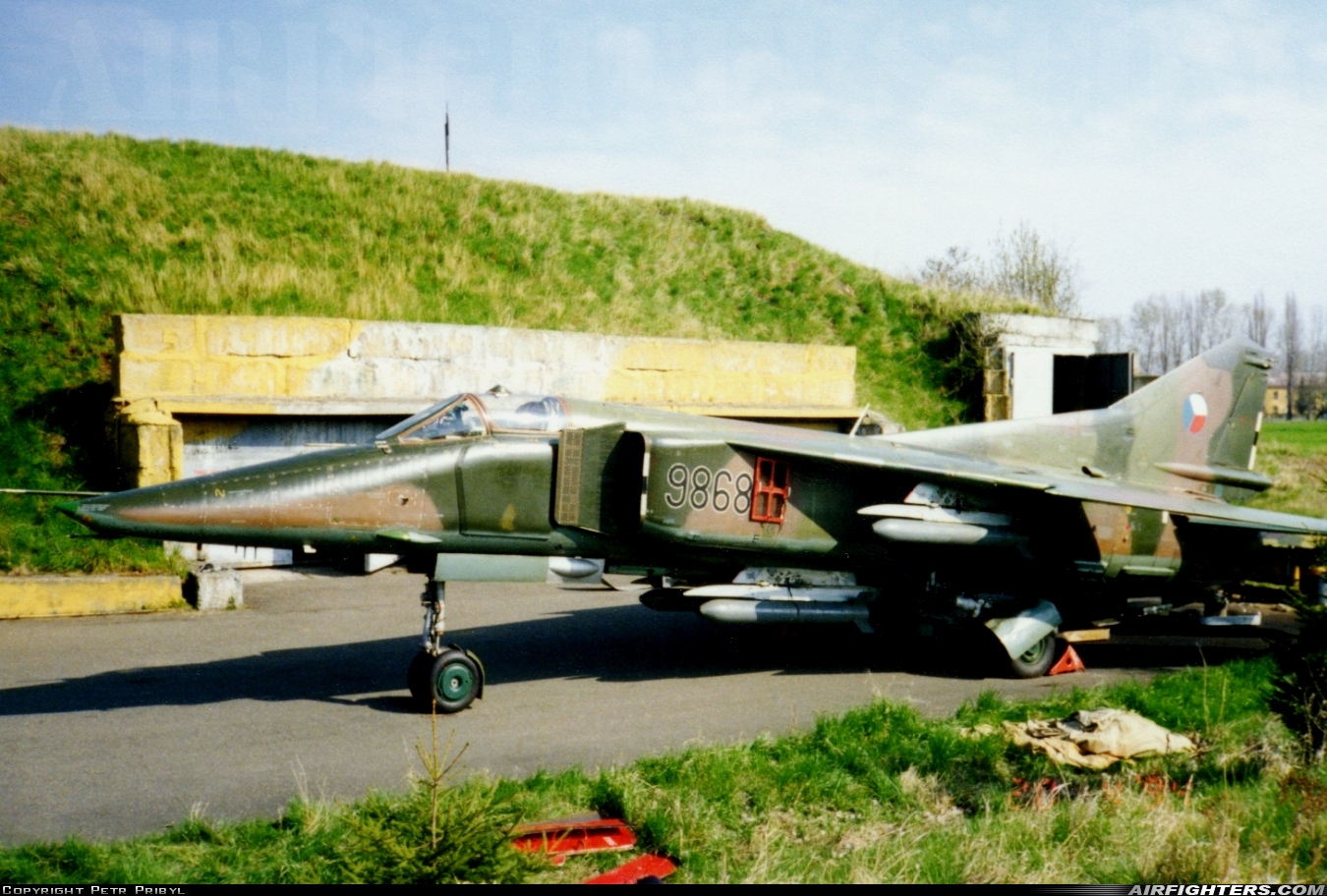 Czech Republic - Air Force Mikoyan-Gurevich MiG-23BN 9868 at Caslav (LKCV), Czech Republic