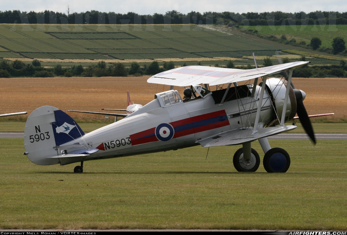 Private - The Fighter Collection Gloster Gladiator Mk.II G-GLAD at Duxford (EGSU), UK