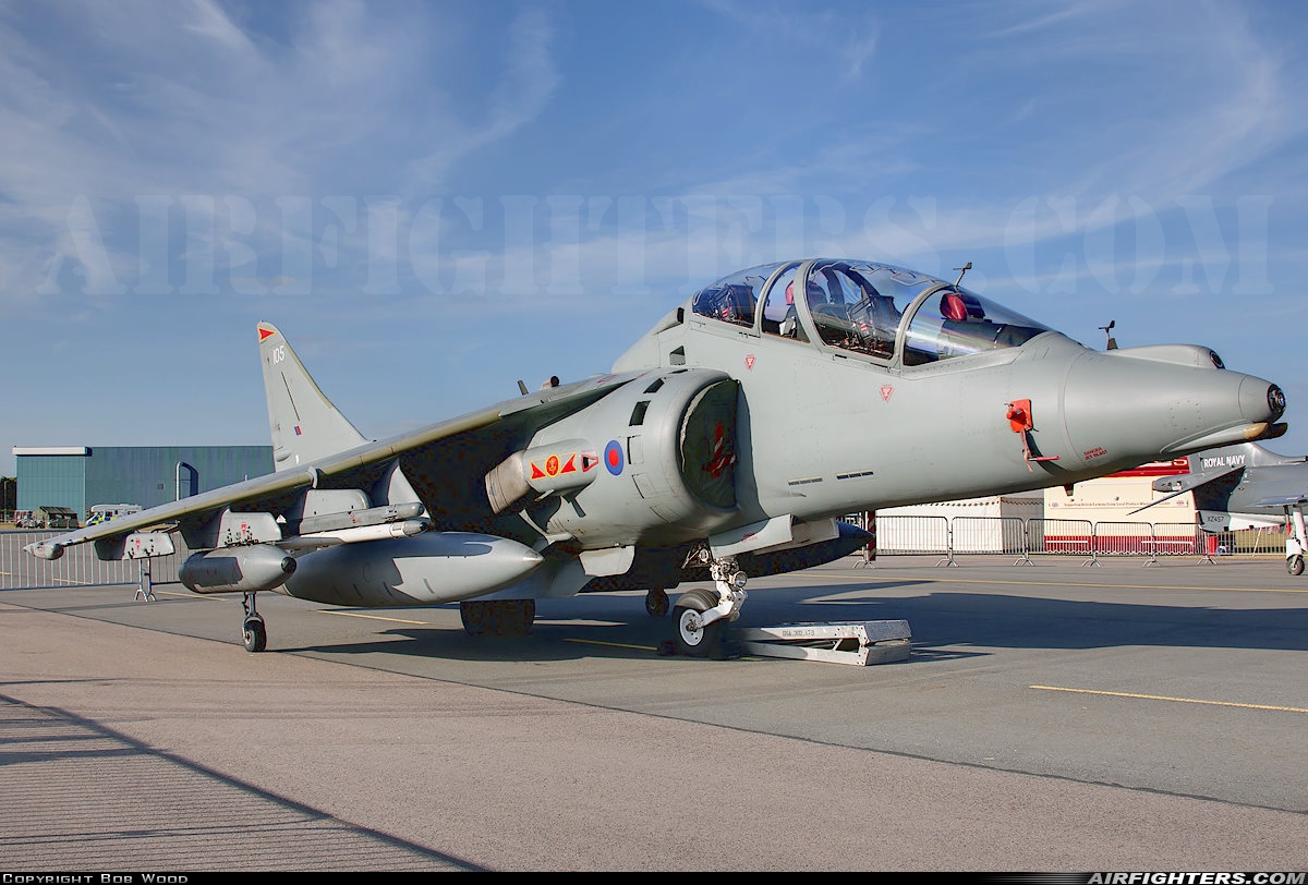 UK - Air Force British Aerospace Harrier T.12 ZH657 at Yeovilton (YEO / EGDY), UK