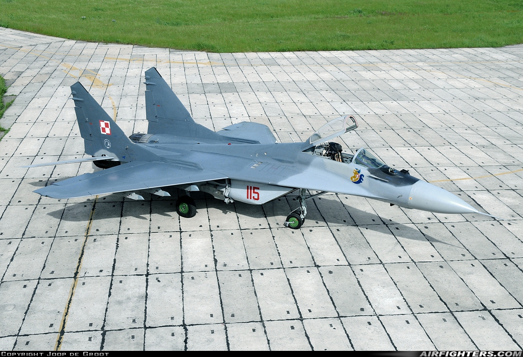 Poland - Air Force Mikoyan-Gurevich MiG-29 (9.12) 115 at Minsk Mazowiecki (EPMM), Poland