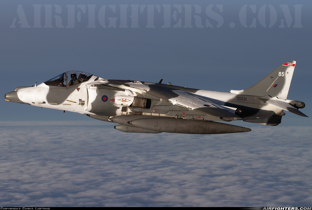 UK - Air Force British Aerospace Harrier GR.7 ZG531 at In Flight, UK