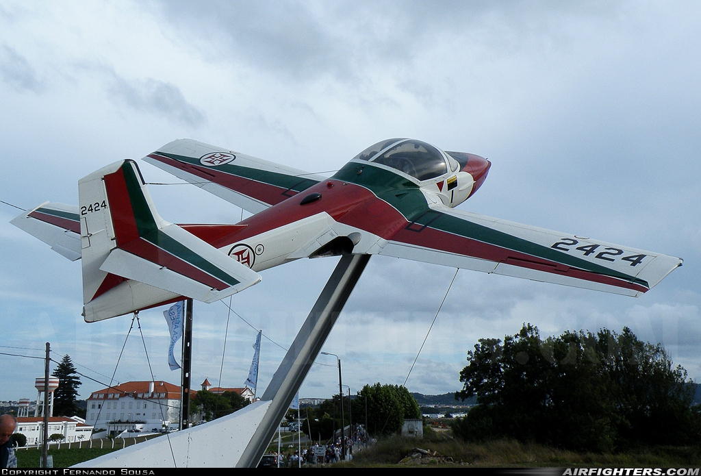 Portugal - Air Force Cessna T-37C Tweety Bird (318C) 2424 at Sintra (- Granja do Marques) (BA1) (LPST), Portugal