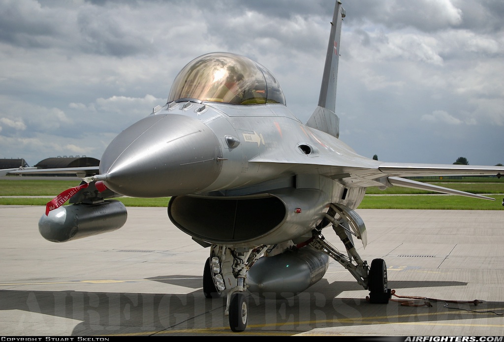 Denmark - Air Force General Dynamics F-16BM Fighting Falcon ET-199 at Coningsby (EGXC), UK