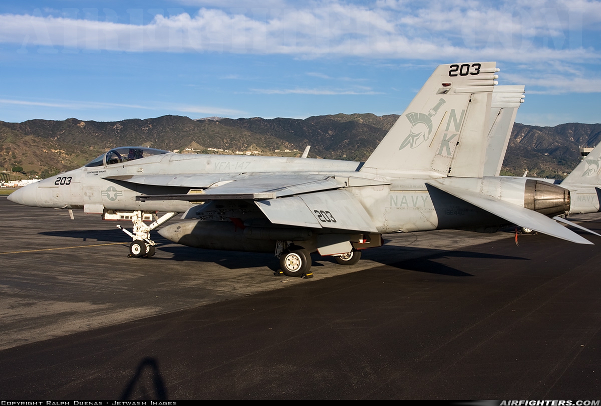 USA - Navy Boeing F/A-18E Super Hornet 166440 at Burbank (Glendale / Pasadena) - Bob Hope (Lockheed Air Terminal) (BUR / KBUR), USA