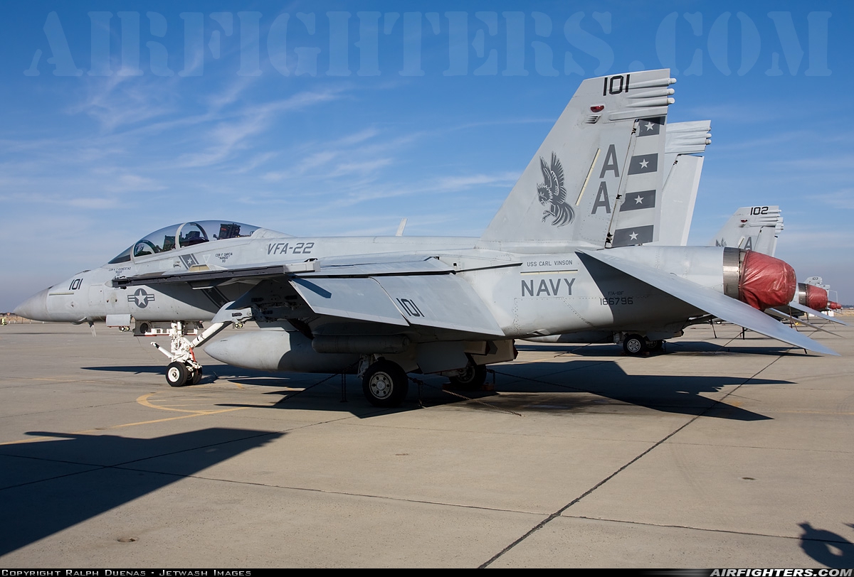 USA - Navy Boeing F/A-18F Super Hornet 166796 at Lemoore - NAS / Reeves Field (NLC), USA