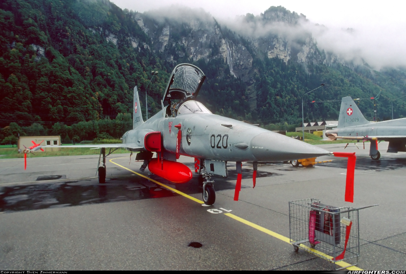 Switzerland - Air Force Northrop F-5E Tiger II J-3020 at Meiringen (LSMM), Switzerland