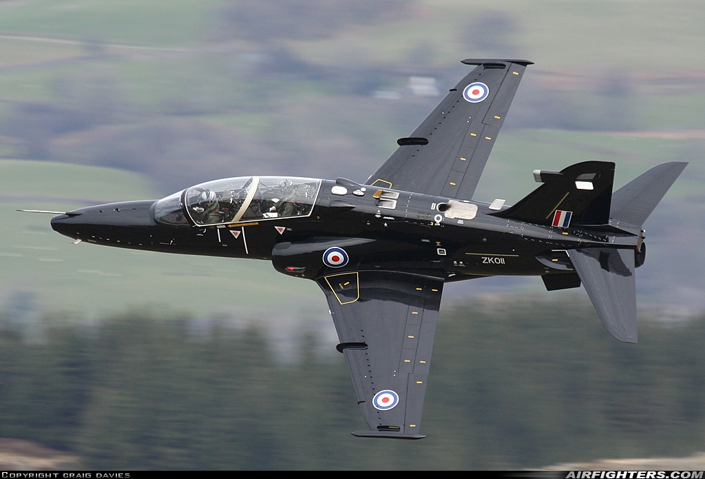 UK - Air Force BAE Systems Hawk T.2 ZK011 at Off-Airport - Machynlleth Loop Area, UK