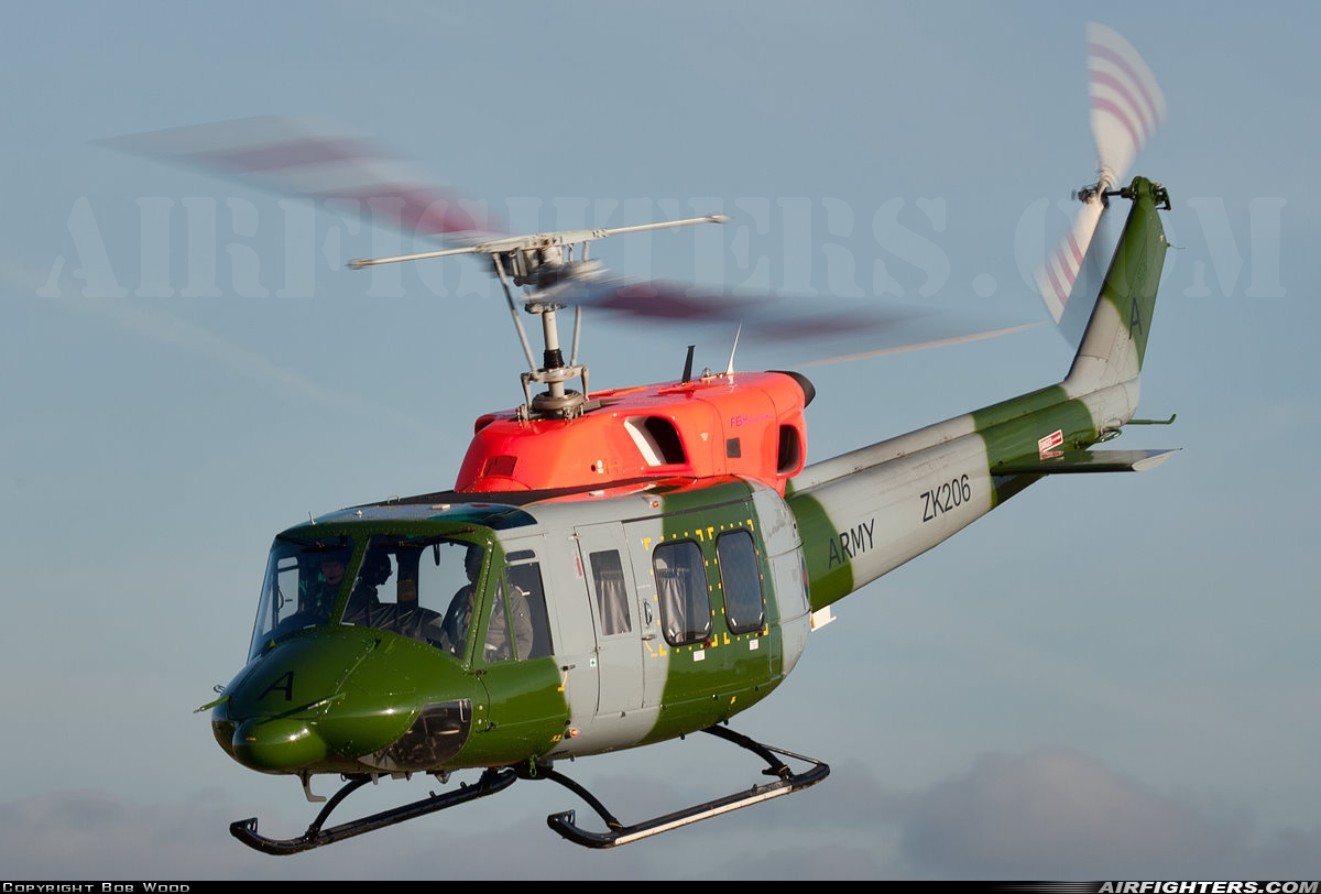 UK - Army Bell 212 AH2 ZK206 at Off-Airport - Salisbury Plain, UK