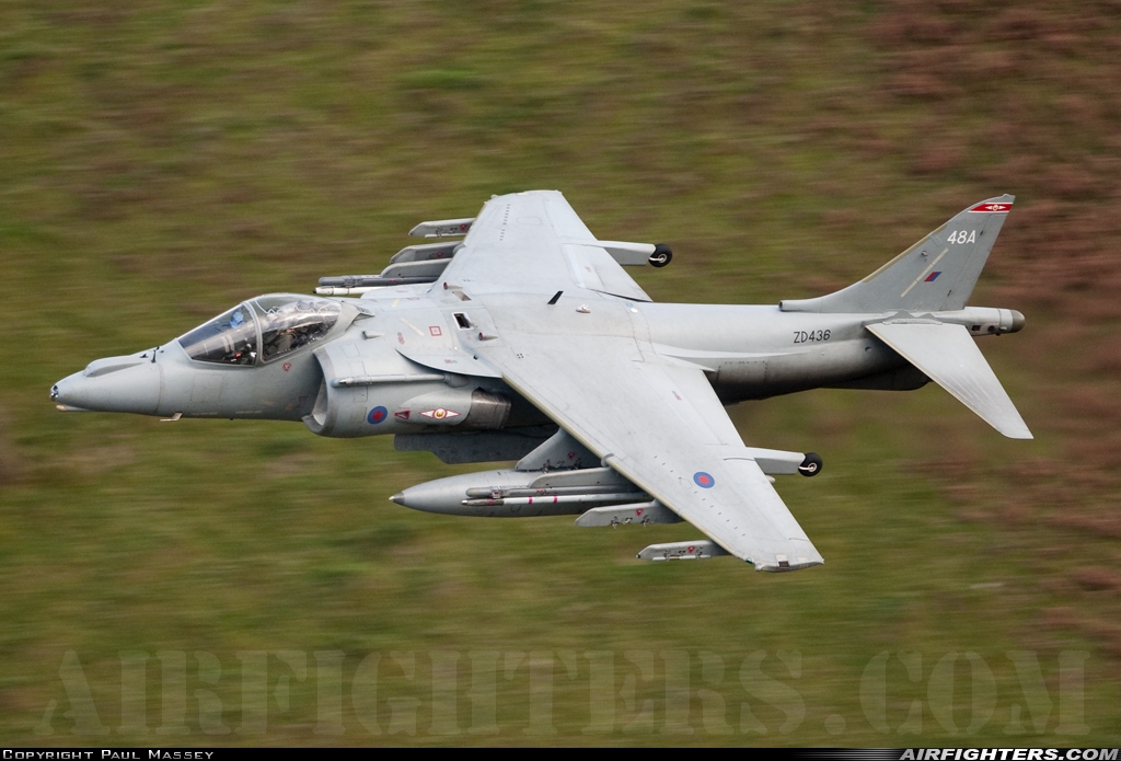 UK - Air Force British Aerospace Harrier GR.9 ZD436 at Off-Airport - Machynlleth Loop Area, UK