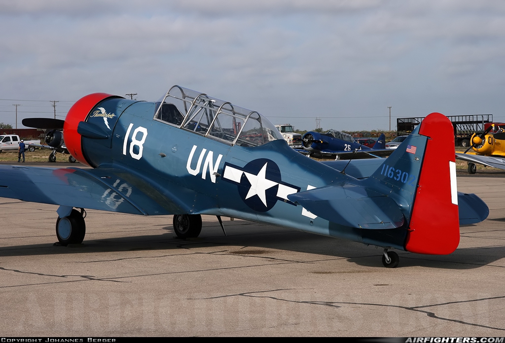 Private North American AT-6A Texan N57318 at Midland (/ Odessa) - Int. (Regional) (MAF / KMAF), USA