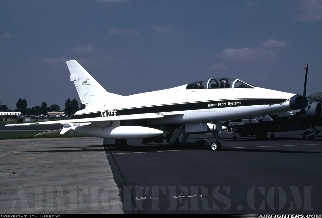 Company Owned - BAe Systems North American TF-100F Super Sabre N417FS at Fairford (FFD / EGVA), UK