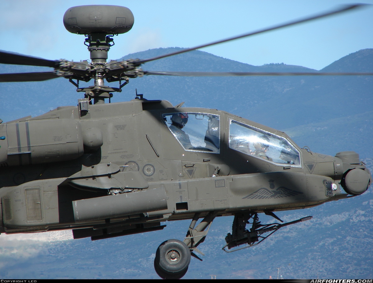Greece - Army Boeing AH-64DHA Apache Longbow ES1021 at Megara AB - Pahi (LGMG), Greece