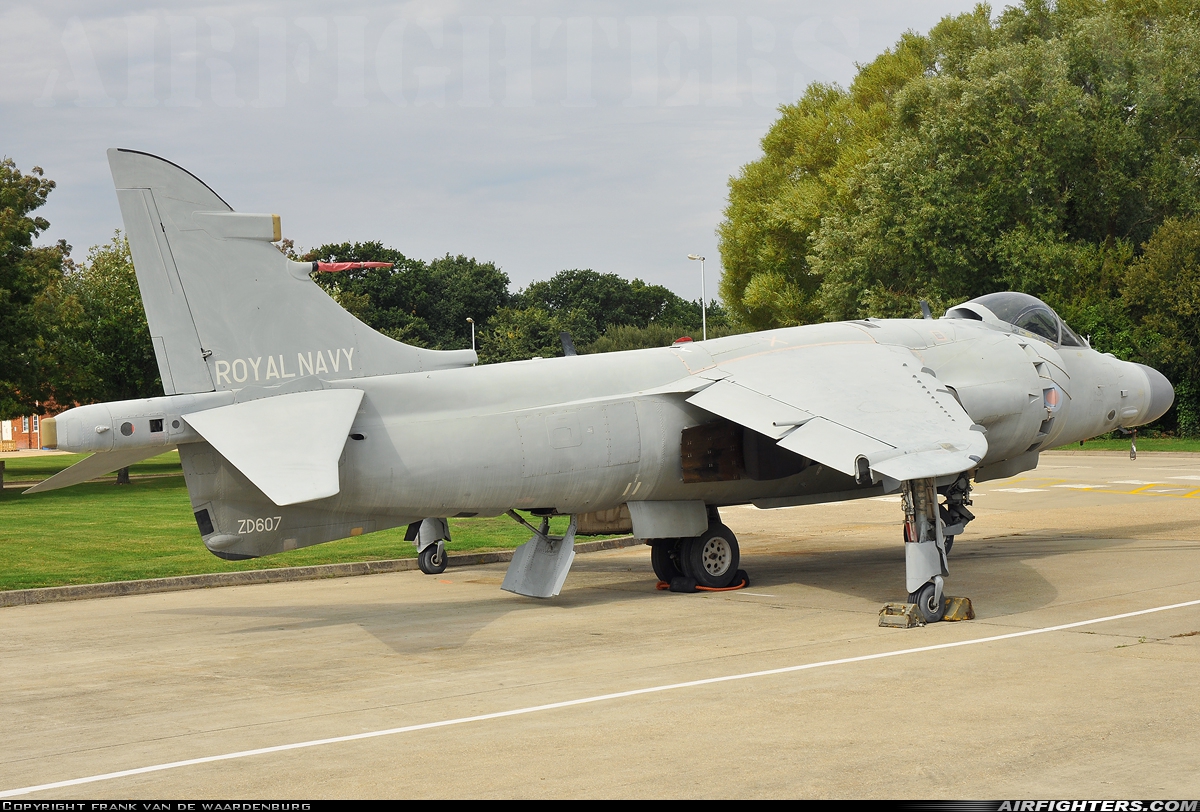 UK - Navy British Aerospace Sea Harrier FA.2 ZD607 at Off-Airport - Gosport (HMS Sultan), UK