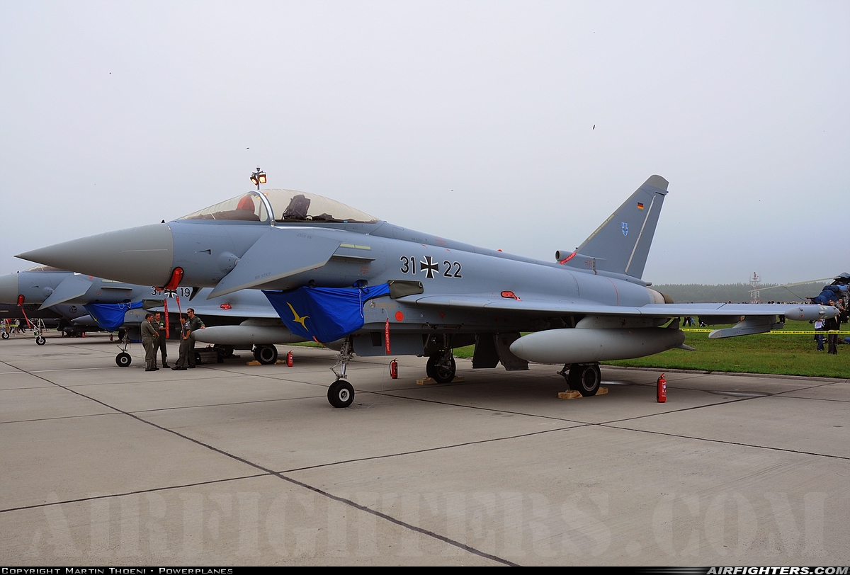 Germany - Air Force Eurofighter EF-2000 Typhoon S 31+22 at Kecskemet (LHKE), Hungary