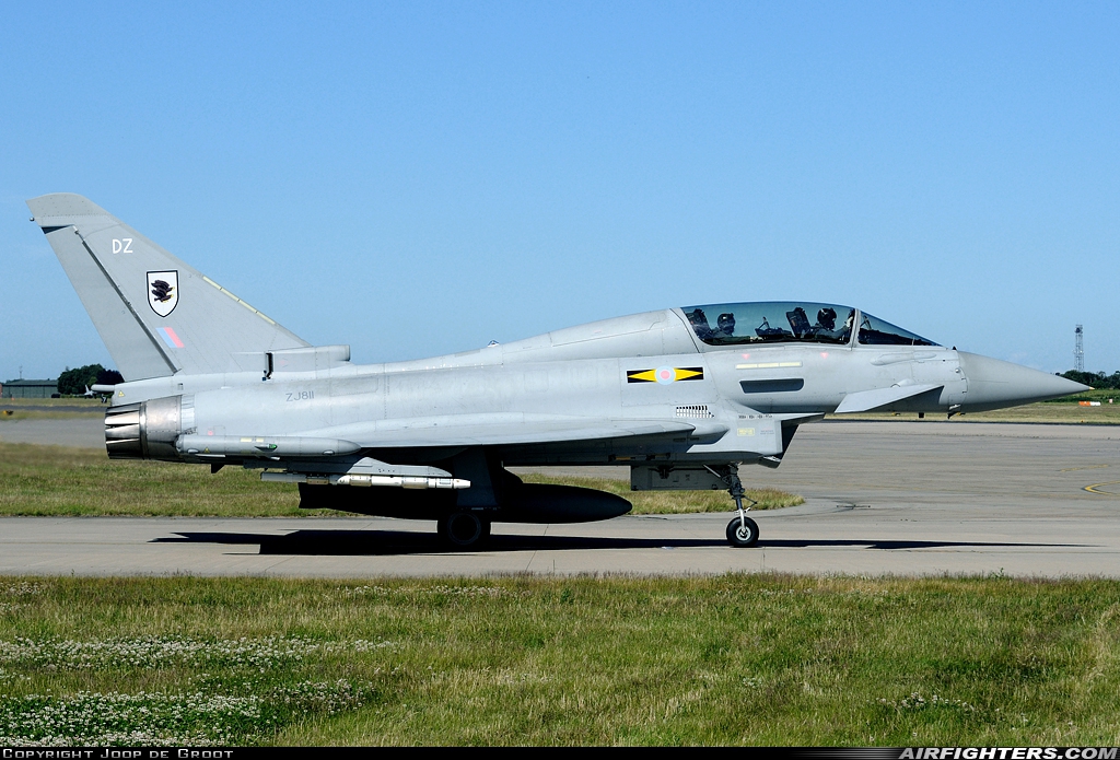 UK - Air Force Eurofighter Typhoon T1 ZJ811 at Coningsby (EGXC), UK