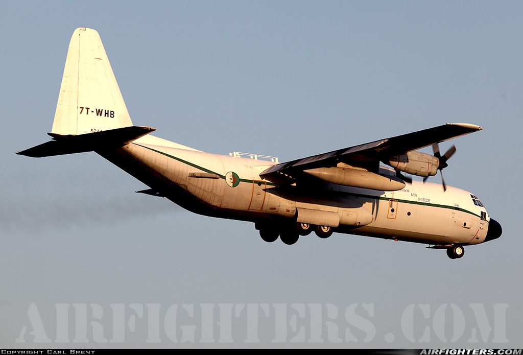 Algeria - Air Force Lockheed C-130H-30 Hercules (L-382) 7T-WHB at Eindhoven (- Welschap) (EIN / EHEH), Netherlands