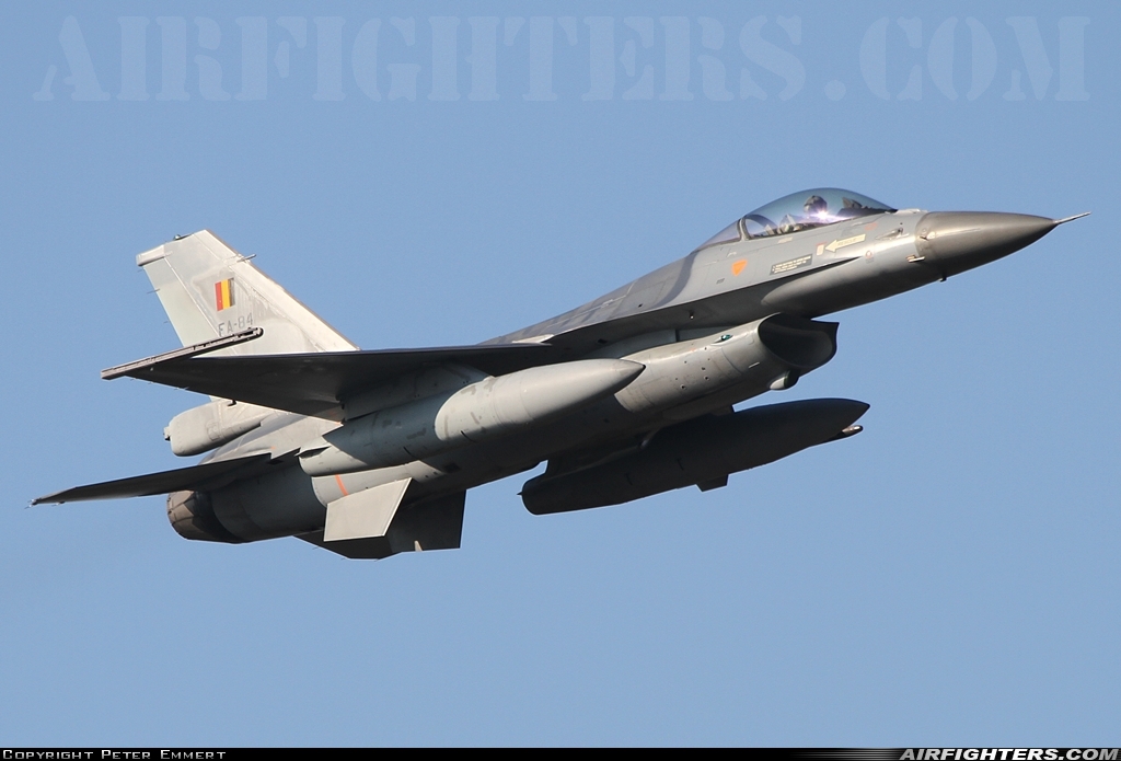 Belgium - Air Force General Dynamics F-16AM Fighting Falcon FA-84 at Eindhoven (- Welschap) (EIN / EHEH), Netherlands