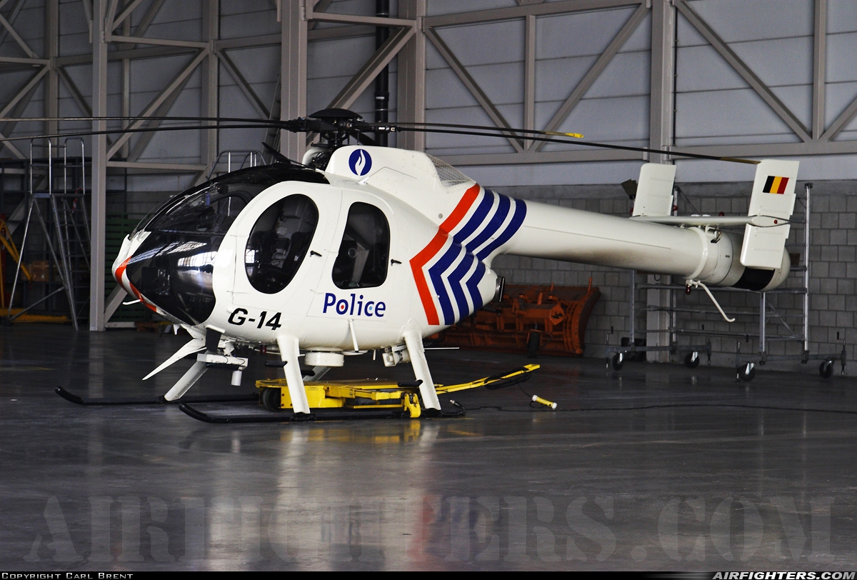 Belgium - Police MD Helicopters MD-520N Explorer G-14 at Brussels - National (Zaventem) / Melsbroek (BRU / EBBR / EBMB), Belgium