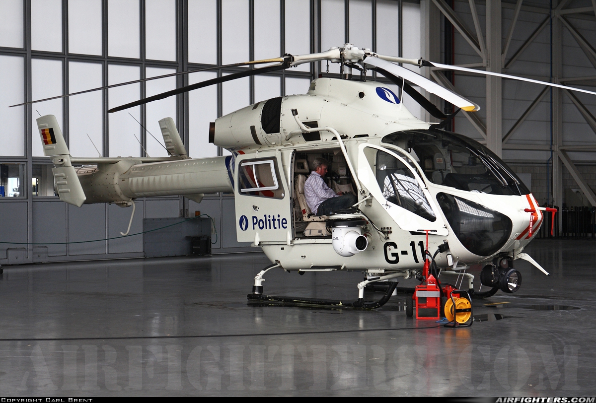 Belgium - Police MD Helicopters MD-900 Explorer G-11 at Brussels - National (Zaventem) / Melsbroek (BRU / EBBR / EBMB), Belgium