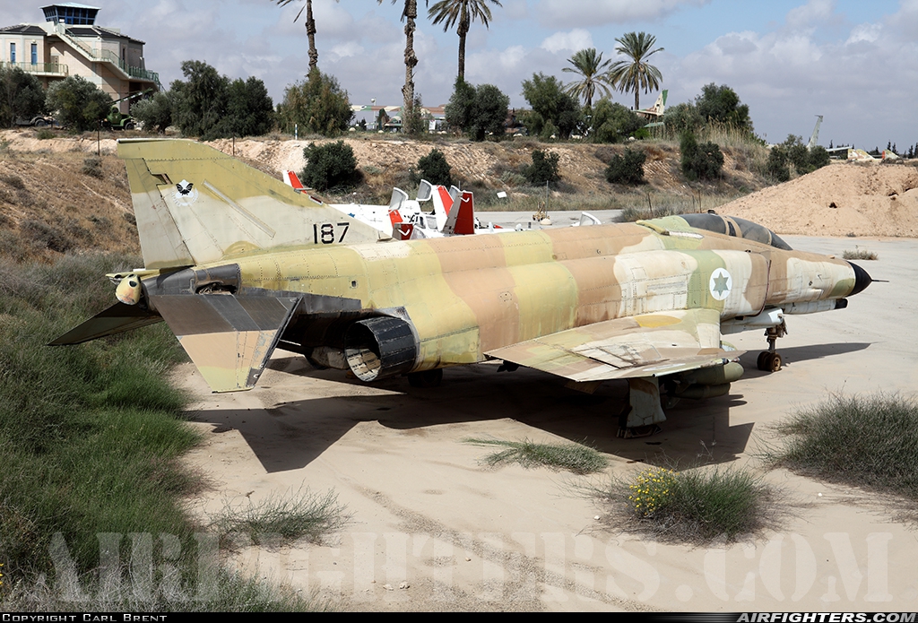 Israel - Air Force McDonnell Douglas F-4E Phantom II 187 at Beersheba - Hatzerim (LLHB), Israel