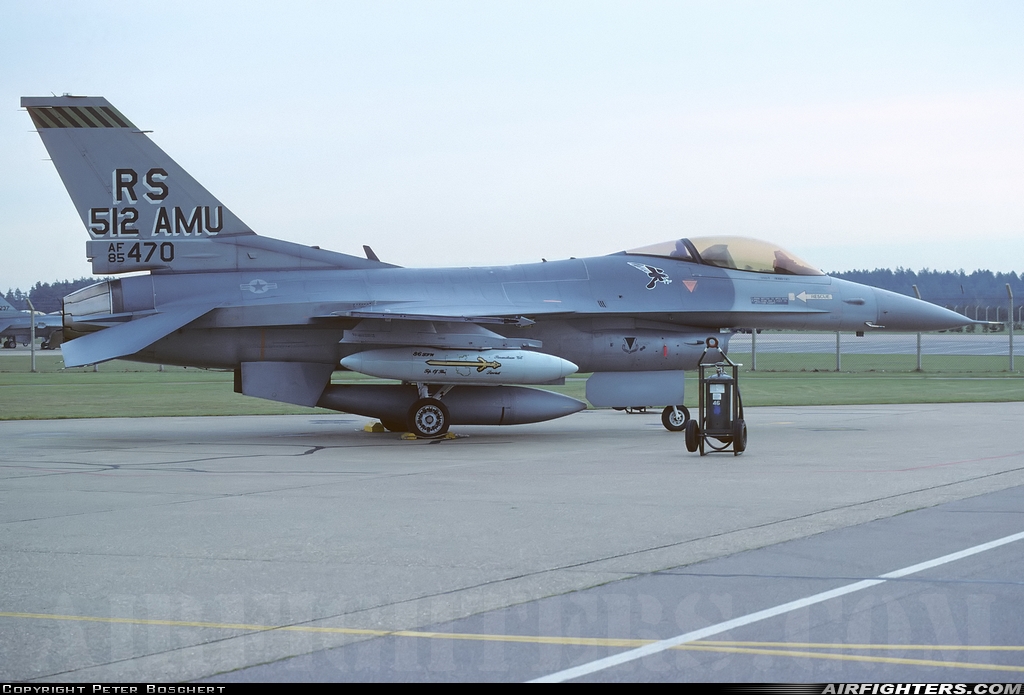 USA - Air Force General Dynamics F-16C Fighting Falcon 85-1470 at Lakenheath (LKZ / EGUL), UK