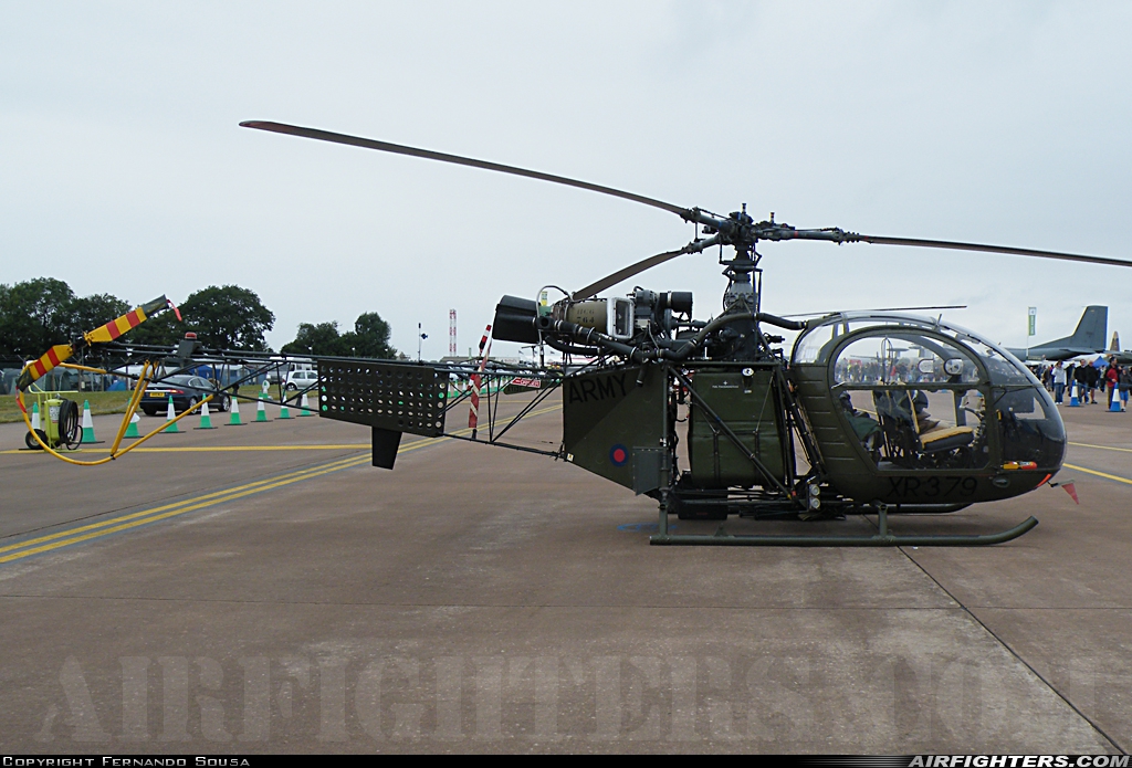 UK - Army Sud Aviation SE.3130 AH2 XR379 at Fairford (FFD / EGVA), UK