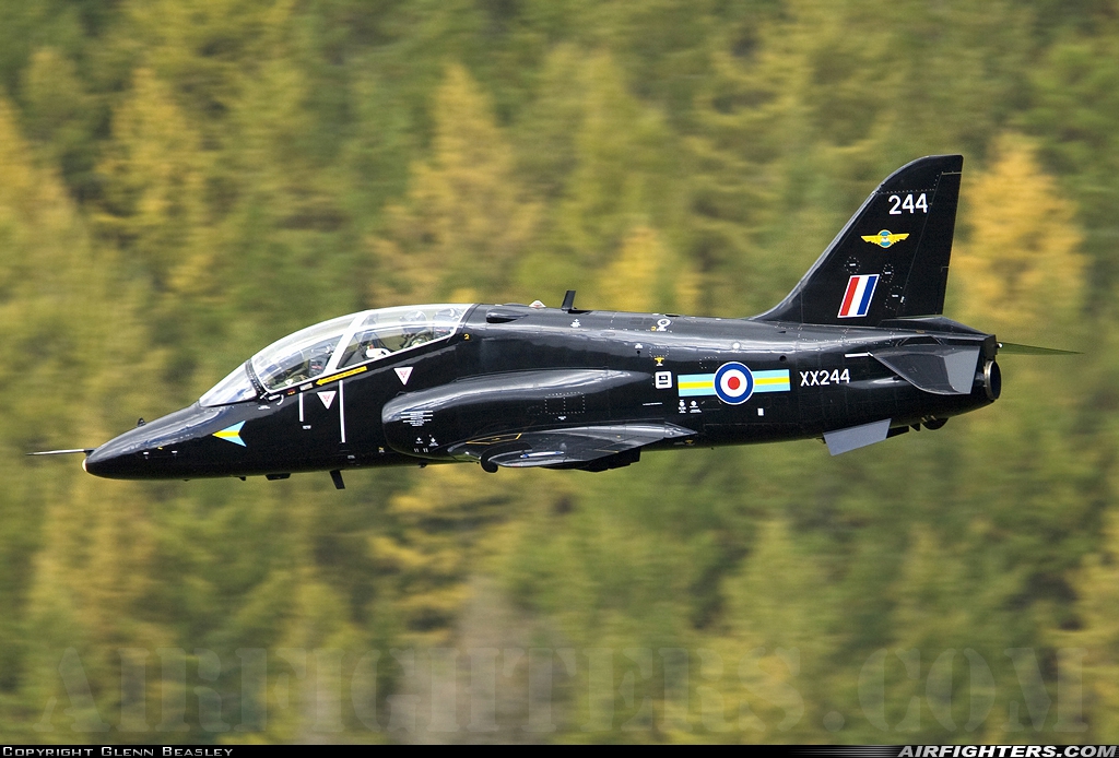 UK - Air Force British Aerospace Hawk T.1 XX244 at Off-Airport - Machynlleth Loop Area, UK