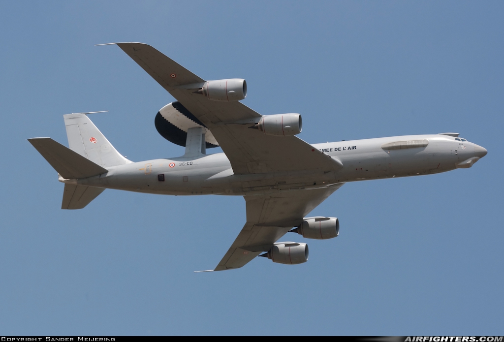France - Air Force Boeing E-3F Sentry (707-300) 204 at Cambrai - Epinoy (LFQI), France
