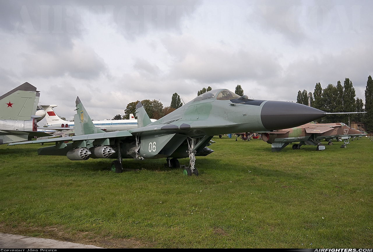 Ukraine - Air Force Mikoyan-Gurevich MiG-29A (9.12A) 06 WHITE at Kiev - Zhulyany (IEV / UKKK), Ukraine