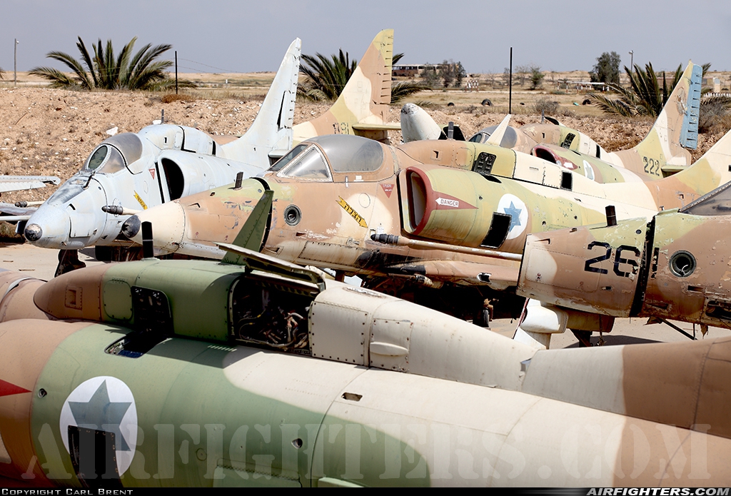 Israel - Air Force Douglas A-4H Skyhawk 261 at Beersheba - Hatzerim (LLHB), Israel
