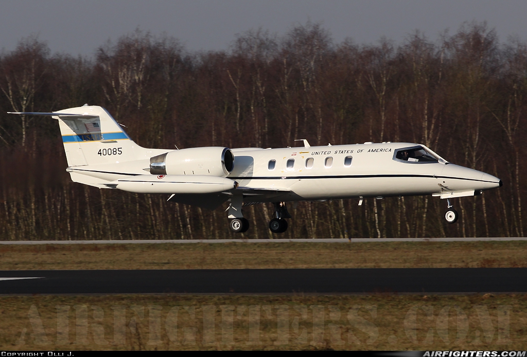 USA - Air Force Learjet C-21A 84-0085 at Eindhoven (- Welschap) (EIN / EHEH), Netherlands