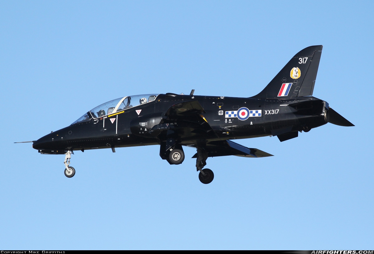 UK - Air Force British Aerospace Hawk T.1A XX317 at Valley (EGOV), UK