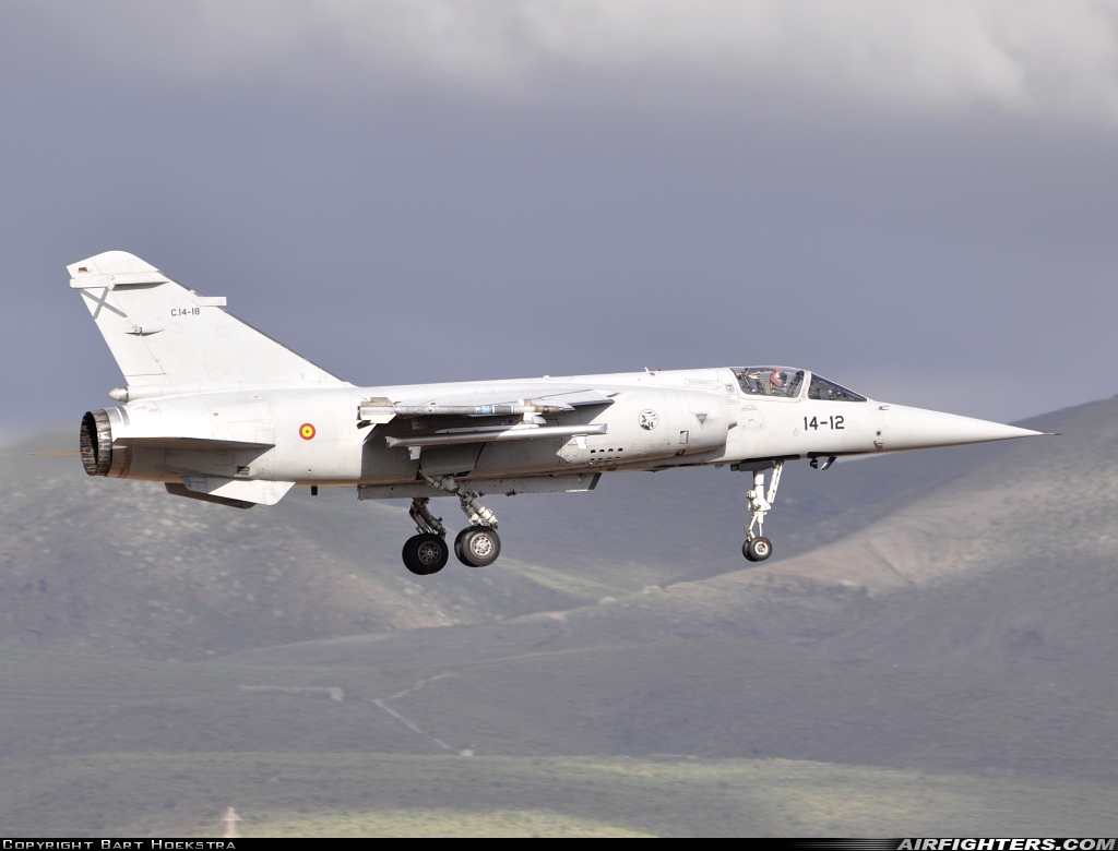 Spain - Air Force Dassault Mirage F1CE C.14-18 at Gran Canaria (- Las Palmas / Gando) (LPA / GCLP), Spain