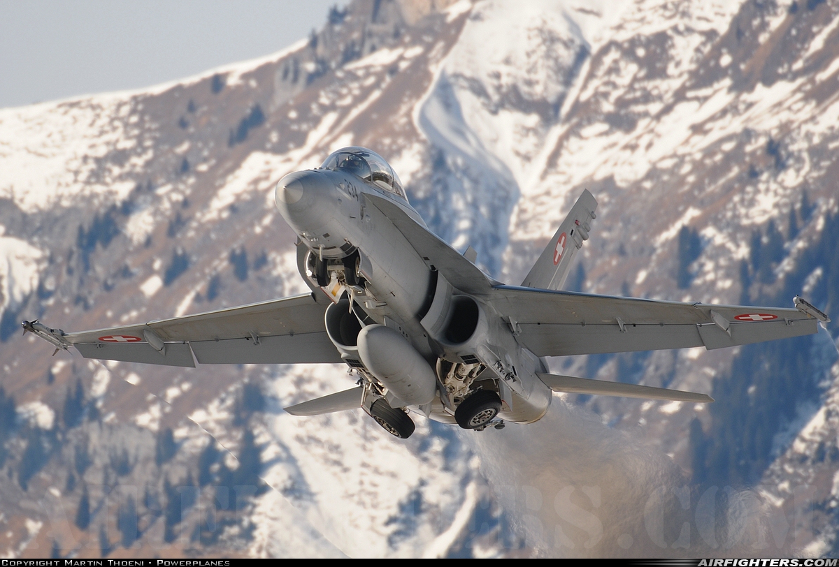 Switzerland - Air Force McDonnell Douglas F/A-18D Hornet J-5234 at Meiringen (LSMM), Switzerland