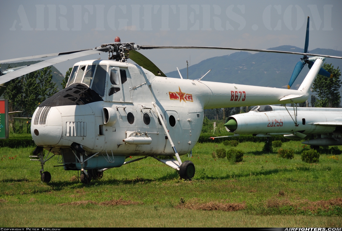 China - Air Force Harbin Z-5 8673 at Datangshan, China