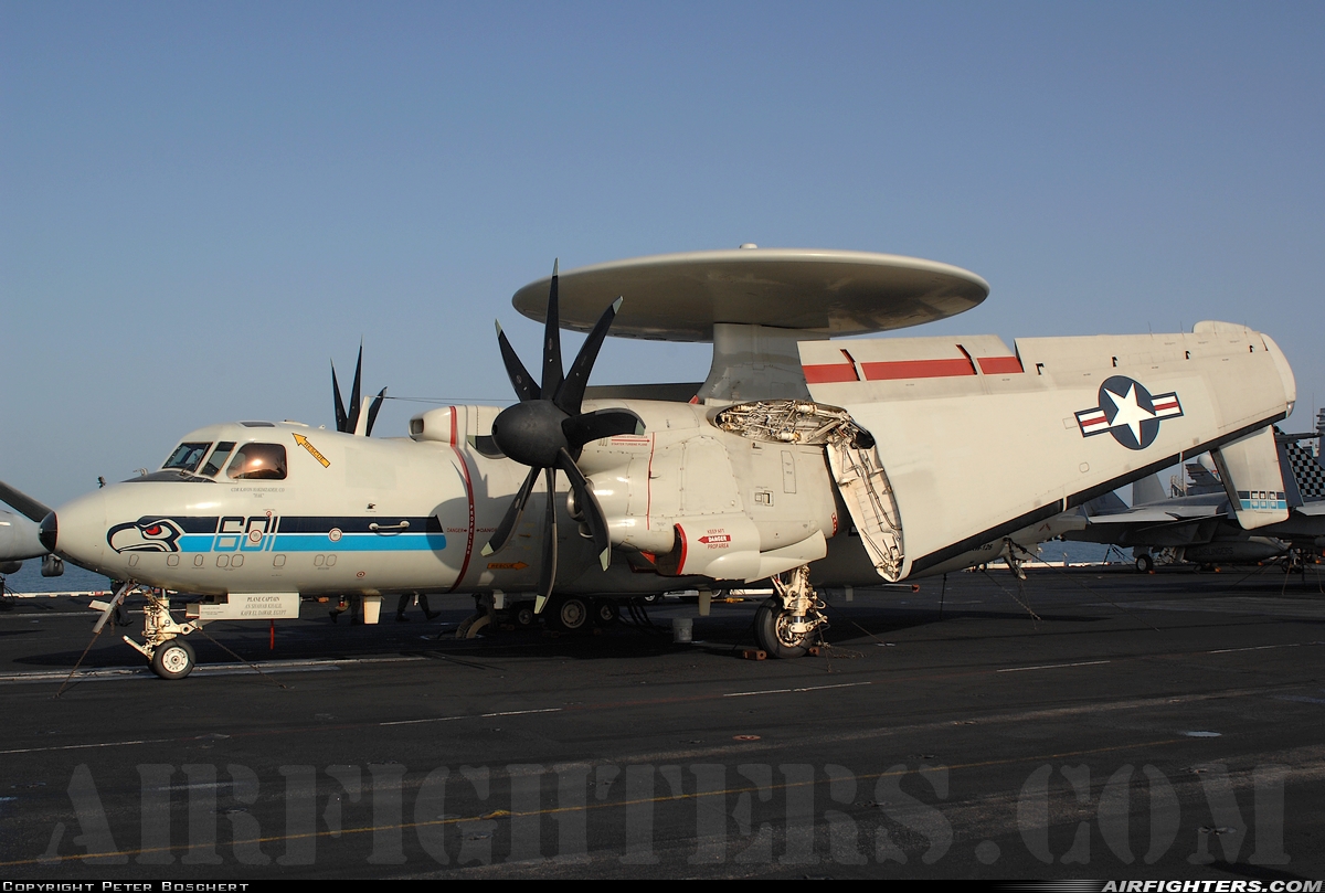 USA - Navy Grumman E-2C Hawkeye 165816 at Off-Airport - Arabian Sea, International Airspace