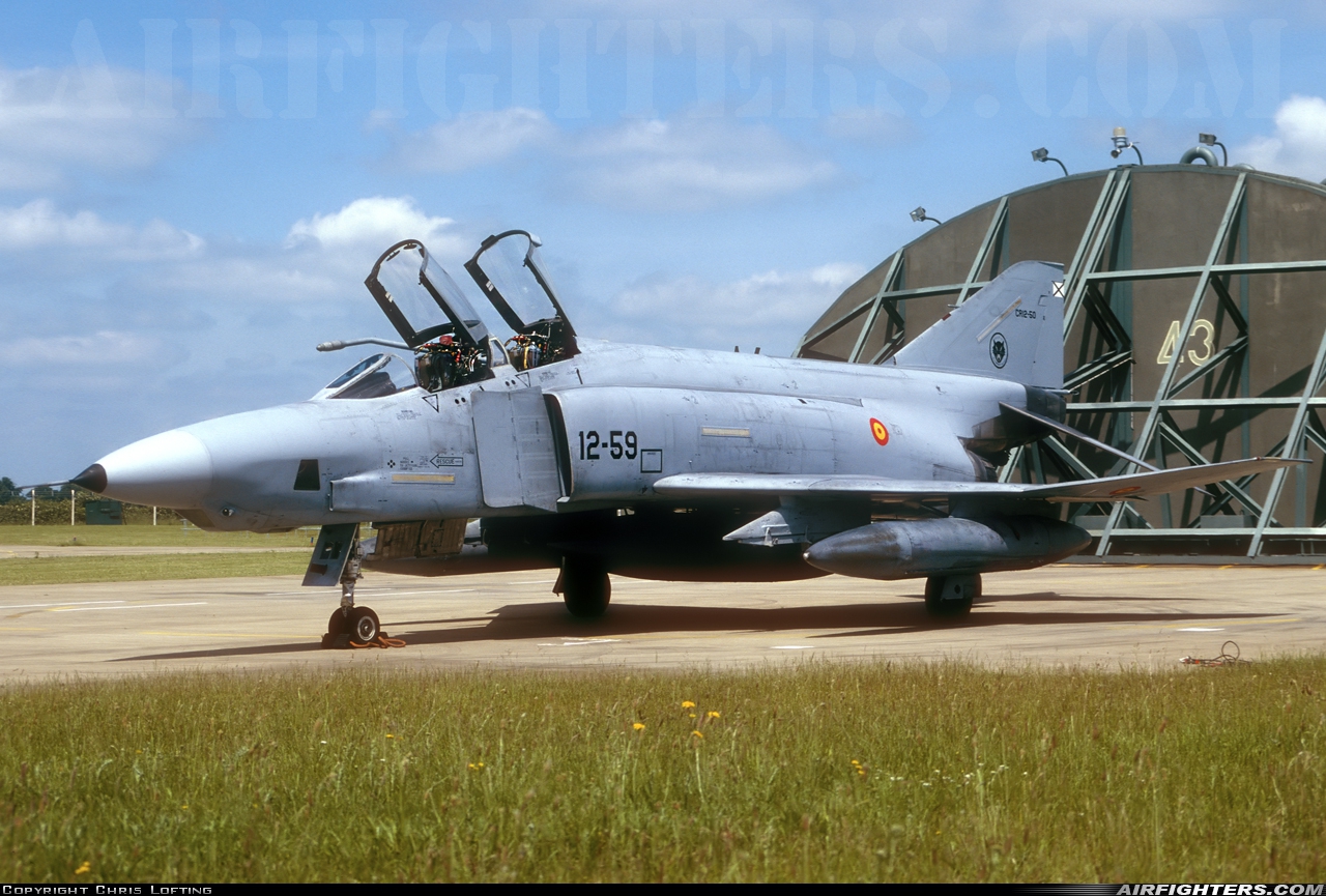 Spain - Air Force McDonnell Douglas RF-4C Phantom II CR.12-50 at Honington (BEQ / EGXH), UK
