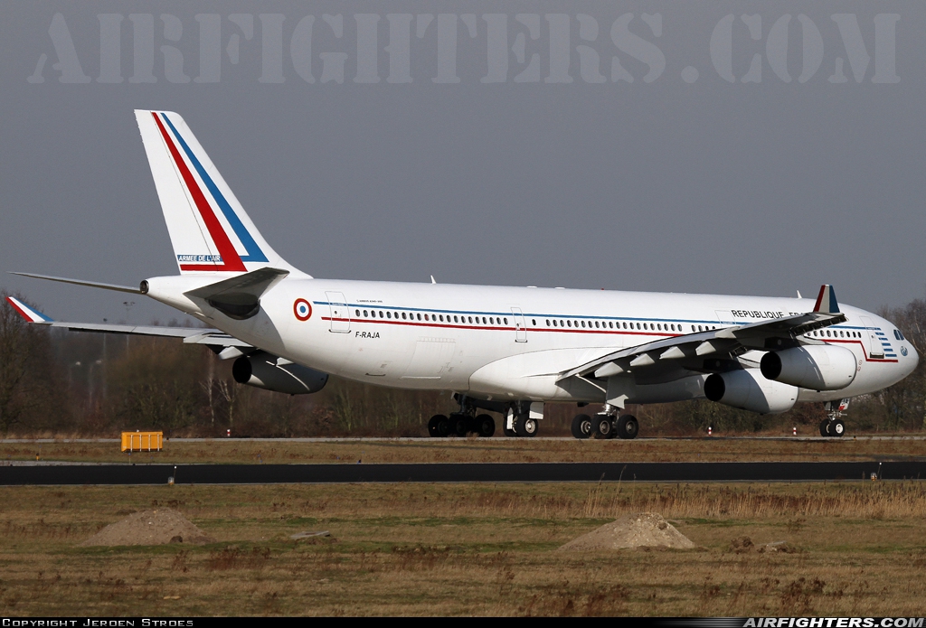 France - Air Force Airbus A340-211 F-RAJA at Eindhoven (- Welschap) (EIN / EHEH), Netherlands