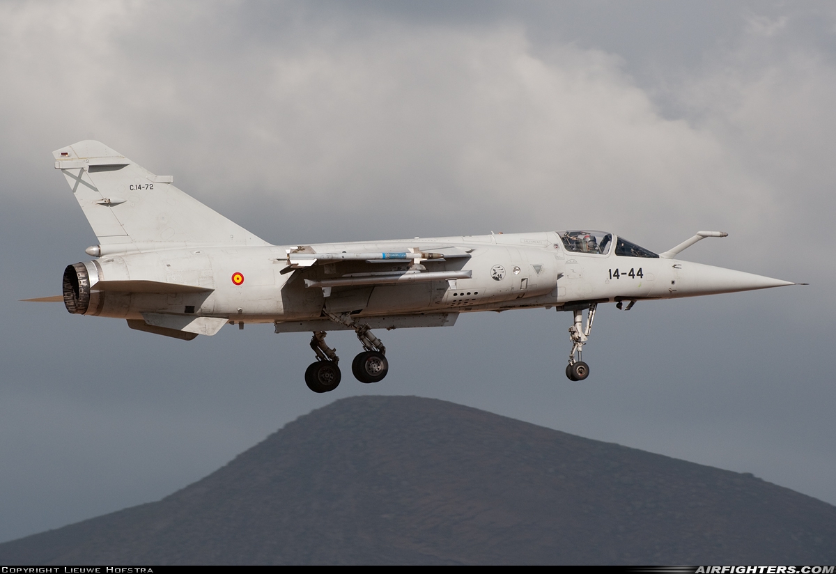 Spain - Air Force Dassault Mirage F1M C.14-72 at Gran Canaria (- Las Palmas / Gando) (LPA / GCLP), Spain