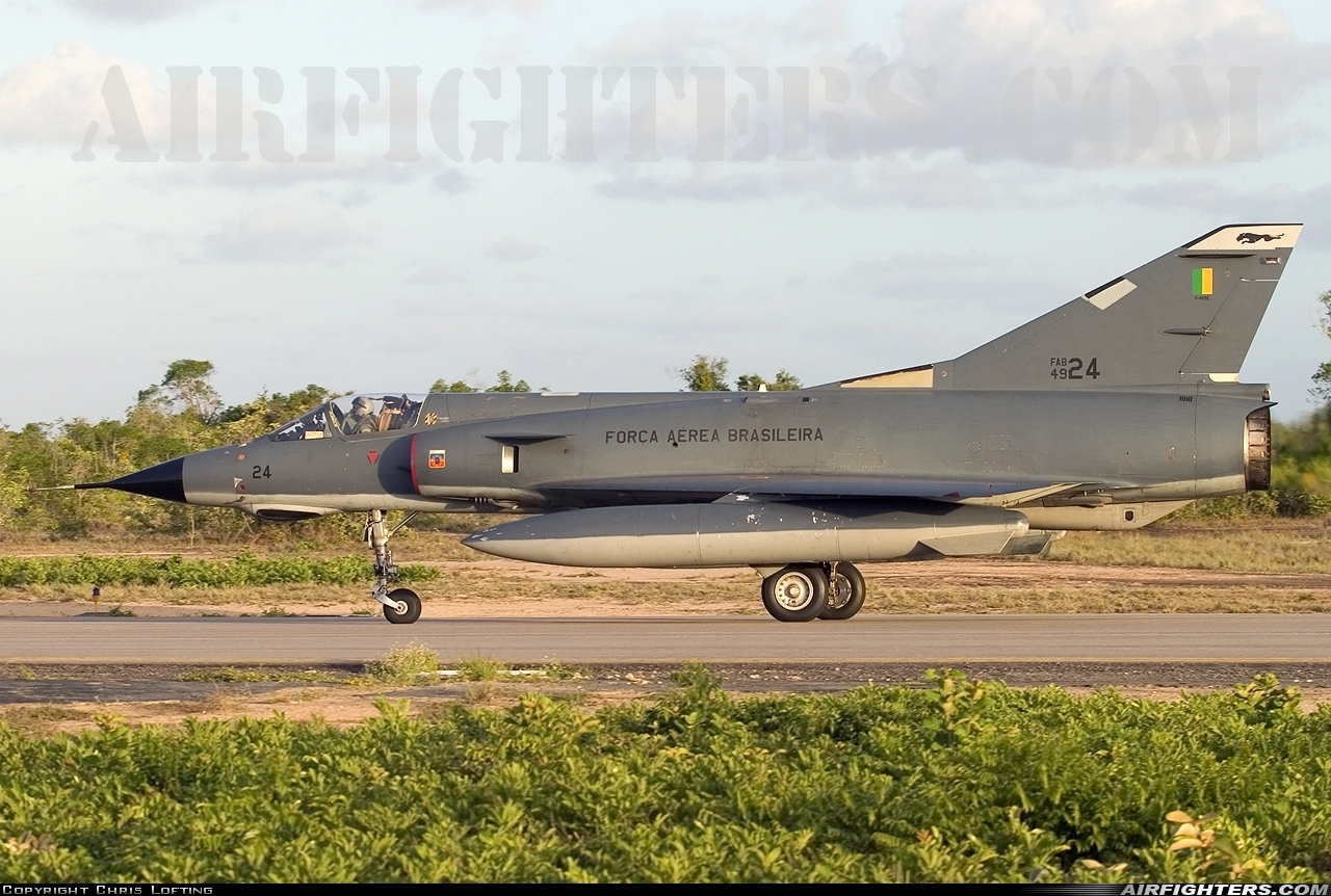 Brazil - Air Force Dassault Mirage F-103E (Mirage IIIEBR) 4924 at Natal - Augusto Severo (NAT / SBNT), Brazil