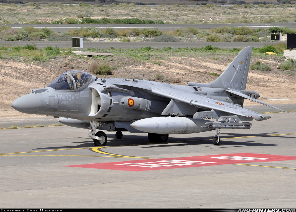 Spain - Navy McDonnell Douglas AV-8B+ Harrier ll VA.1B-29 at Gran Canaria (- Las Palmas / Gando) (LPA / GCLP), Spain