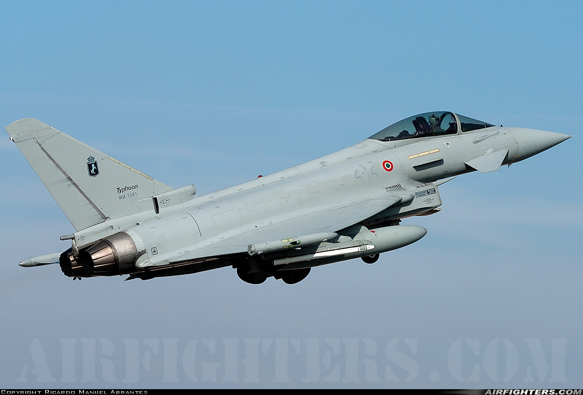 Italy - Air Force Eurofighter F-2000A Typhoon (EF-2000S) MM7281 at Albacete (- Los Llanos) (LEAB), Spain