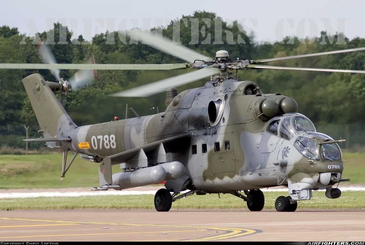 Czech Republic - Air Force Mil Mi-35 (Mi-24V) 0788 at Fairford (FFD / EGVA), UK