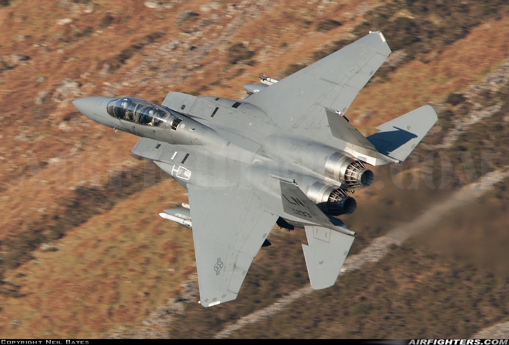 USA - Air Force McDonnell Douglas F-15E Strike Eagle 98-0133 at Off-Airport - Machynlleth Loop Area, UK