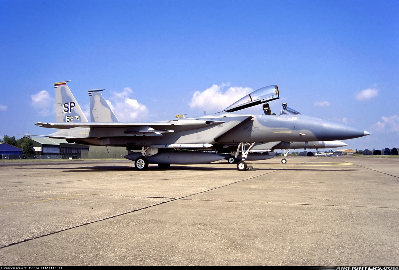 USA - Air Force McDonnell Douglas F-15C Eagle 84-0009 at Dijon - Longvic (DIJ / LFSD), France