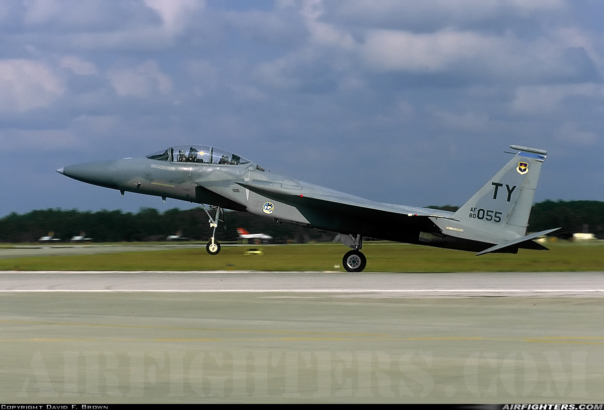 USA - Air Force McDonnell Douglas F-15D Eagle 80-0055 at Panama City - Tyndall AFB (PAM / KPAM), USA