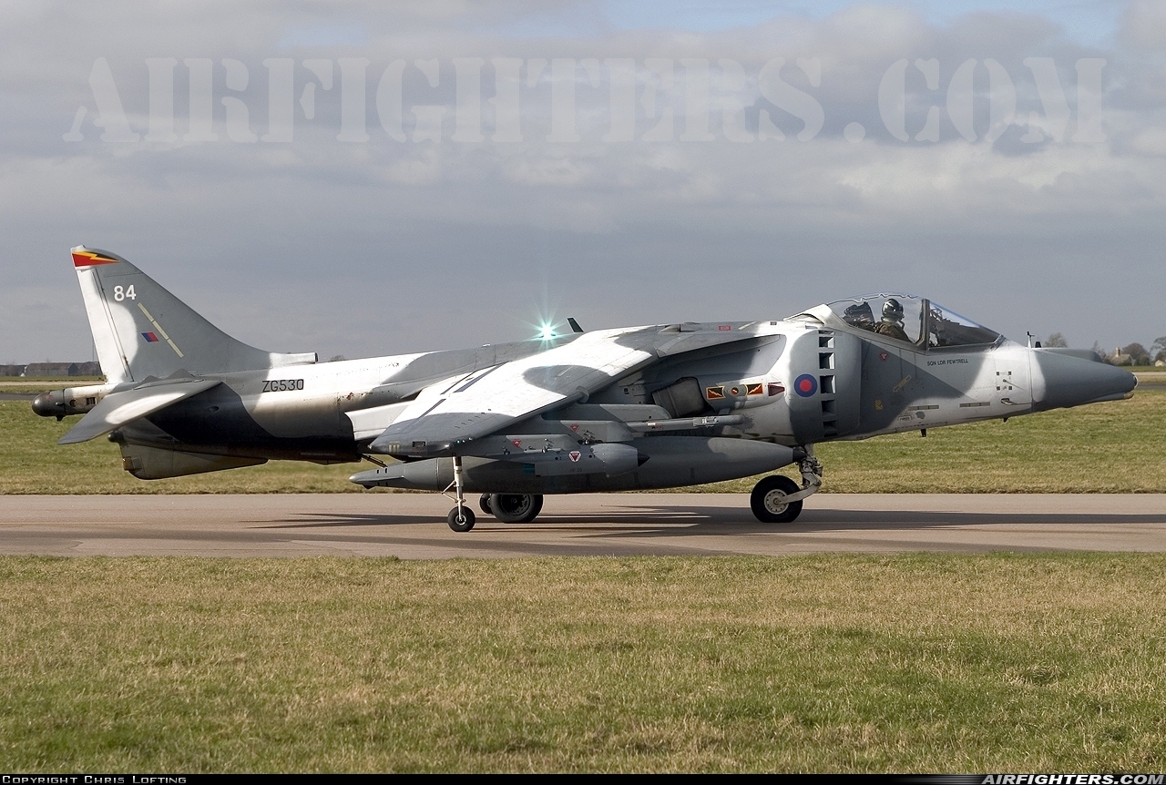 UK - Air Force British Aerospace Harrier GR.7 ZG530 at Cottesmore (Oakham) (OKH / EGXJ), UK