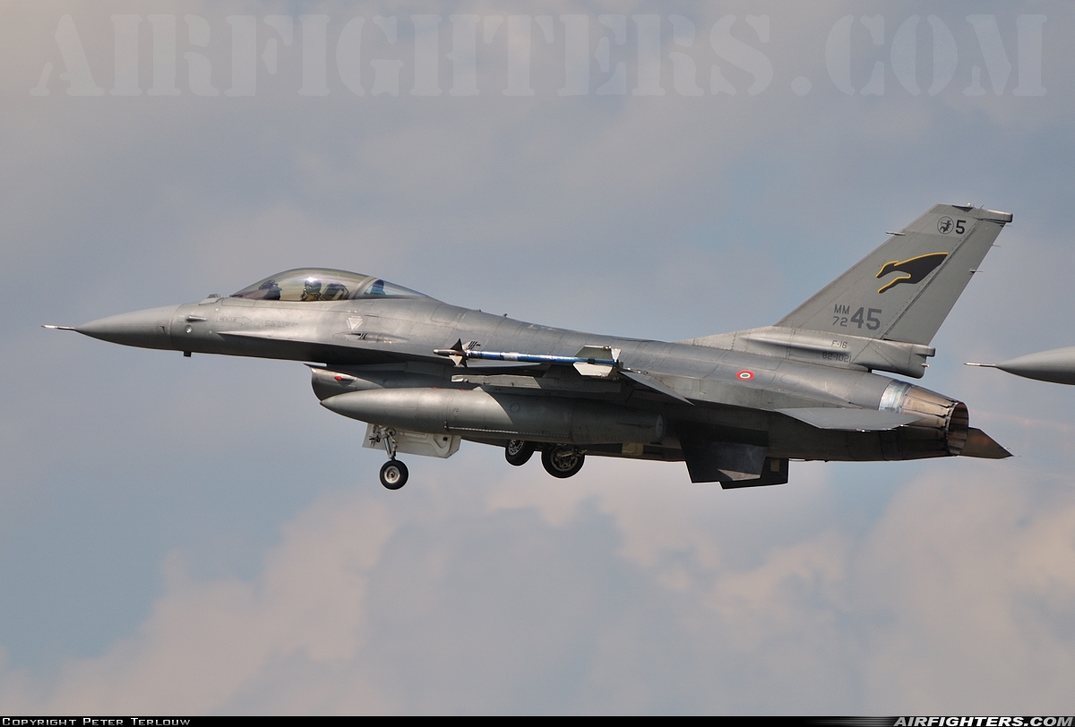 Italy - Air Force General Dynamics F-16A/ADF Fighting Falcon MM7245 at Kleine Brogel (EBBL), Belgium