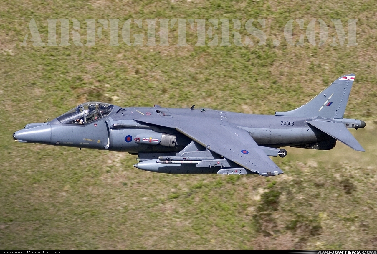 UK - Air Force British Aerospace Harrier GR.9 ZG503 at Off-Airport - Machynlleth Loop Area, UK