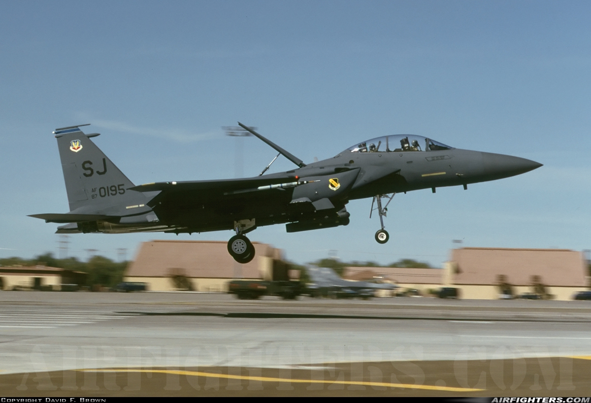 USA - Air Force McDonnell Douglas F-15E Strike Eagle 87-0195 at Las Vegas - Nellis AFB (LSV / KLSV), USA